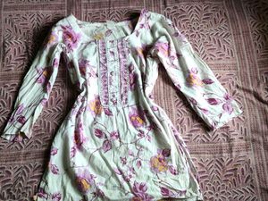 Floral Print Cotton Kurta🌺