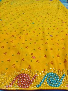 yellow saree for daily wear