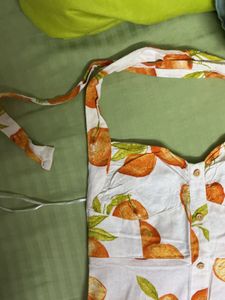 ZARA VIBRANT CITRUS PRINT DRESS