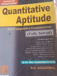 Quantitative Aptitude For Competitive Examinations