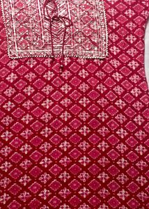 Embellished maroon Kurta for daily wear 😊