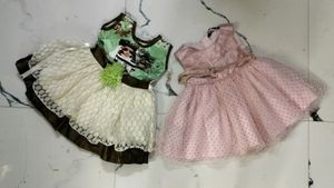 2 Dress Combo For Lil One 1 Years Old Baby