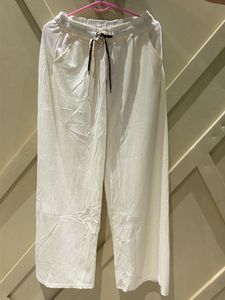 Cream Wide Leg Pants