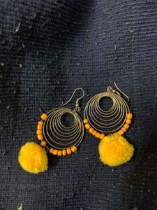 Funky Pom Earrings