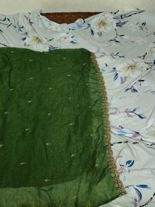 Embellished Green Kurta