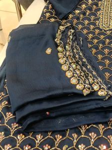 Elegant Navy Blue Kurta Set...Fix Price.