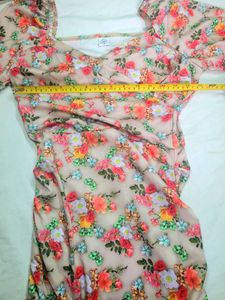 Elegant Floral Print Midi Dress