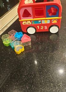 Kids Shape Sorter Bus Toy