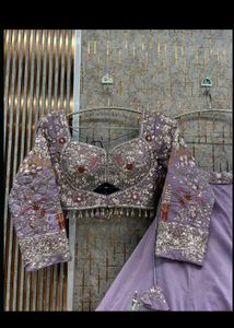 Designer Lavender Lehenga Choli
