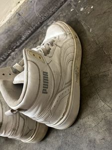 White Puma High-Top Sneakers