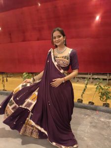 Navratri Purple Lehenga Choli - Full Size