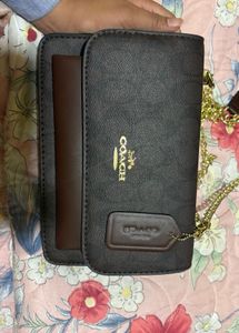 Coach Brown Chain Bag
