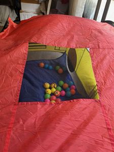 Kids Play Tent - Yellow School Bus with balls