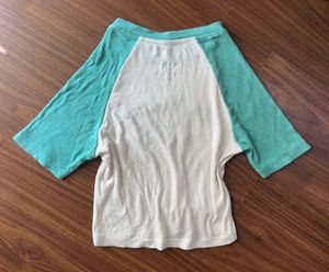 LA White &amp; Teal Baby Tee