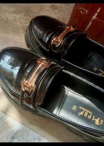 Stylish Black heels Loafers chunky boot