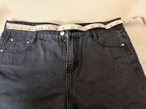 High Waisted Rolled Hem Denim Shorts