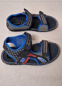 Bubblegummers Boys Black & Grey Comfort Sandals