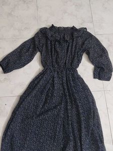 Dark Blue flowy dress 👗