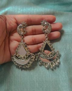 Peacock Mirror Earrings - Coins only
