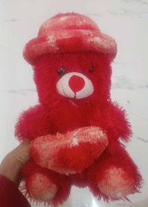 Red Teddy Bear with Heart