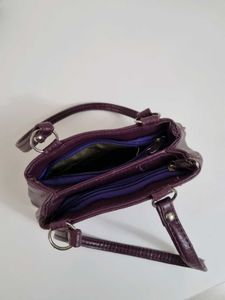 Elegant Purple Small Handbag