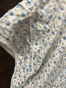 blue coloured short kaftan style top