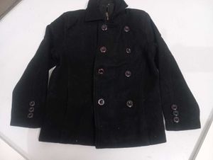Black Double-Breasted Peacoat 5,6 years children