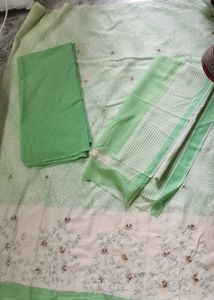 3piece Beautiful Pastel suit Set unstitched