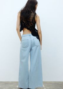 Light Wash Wide Leg Jeans