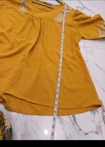 Mustard Yellow Tunic Top