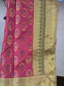 Beautiful Teal and Pink Saree