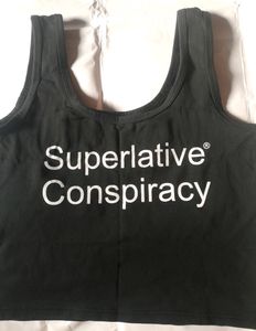 Women Black Crop Top Trendy Casual Sleeveless Tee