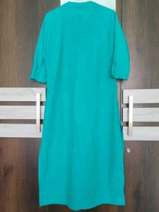 Teal Straight Kurta