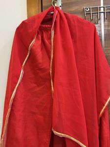 Vibrant Red Kurta Set with Dupatta