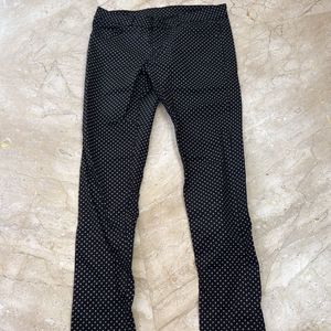 Polka Dot Pants with zipper at end