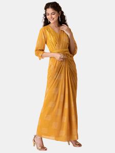 best offer!!! hurry up ( yellow readymade saree)