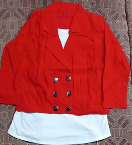 Red Jacket Top