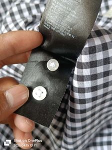 Men's Black &amp; White Gingham Shirt original and bra