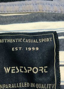 Pure Cotton Striped Casual Shirt