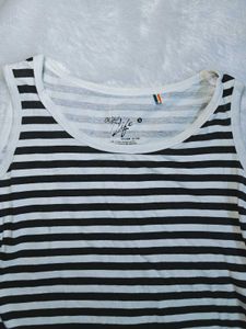 Black Striped Tank Top