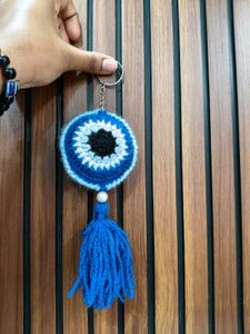 Evil Eye Keychain With Tassel