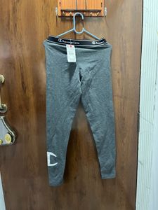 Champion Grey Leggings with Logo