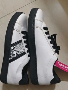 LAVIE White Sneakers with Black Laces