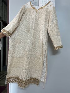 Embossed Embroidered Kurta For Any Occasion