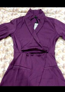 Women's Purple Blazer Dress