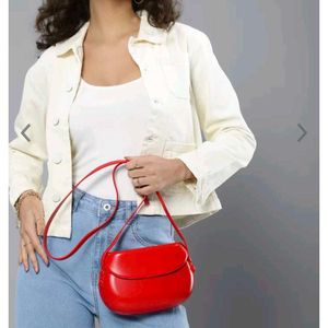 Mast &amp; Harbour Women Solid Sling Bag - Red