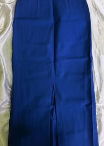 Brand New Elegant Royal Blue Midi Skirt