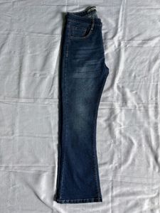 Classic Blue Denim Flare Jeans