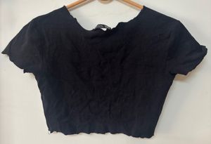 ZARA Black Crop Top