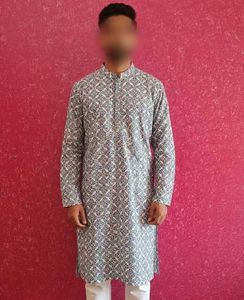 Blue Printed Kurta